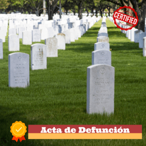 ACTA DE DEFUNCION