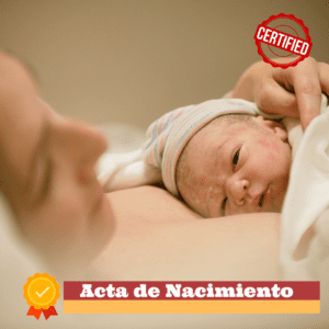 ACTA DE NACIMIENTO