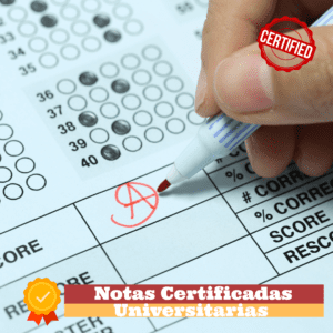 NOTAS CERTIFICADAS UNIVERSITARIAS